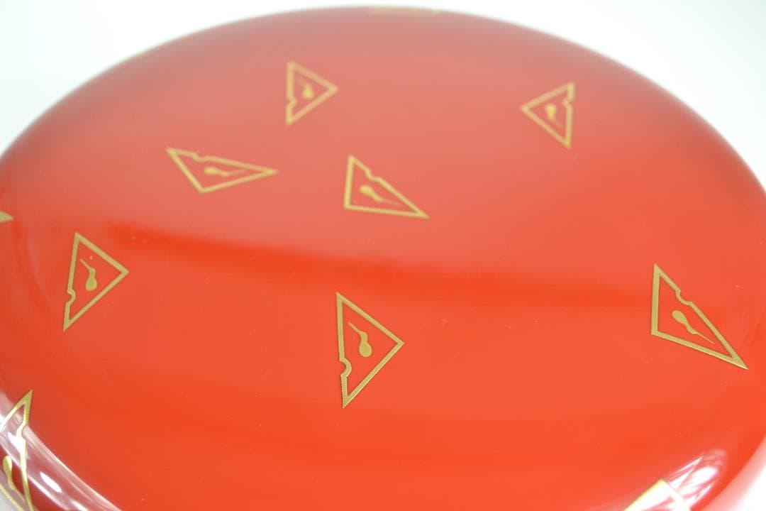 茶道具　鱗鶴蒔絵朱丸喰籠　川端　近左造