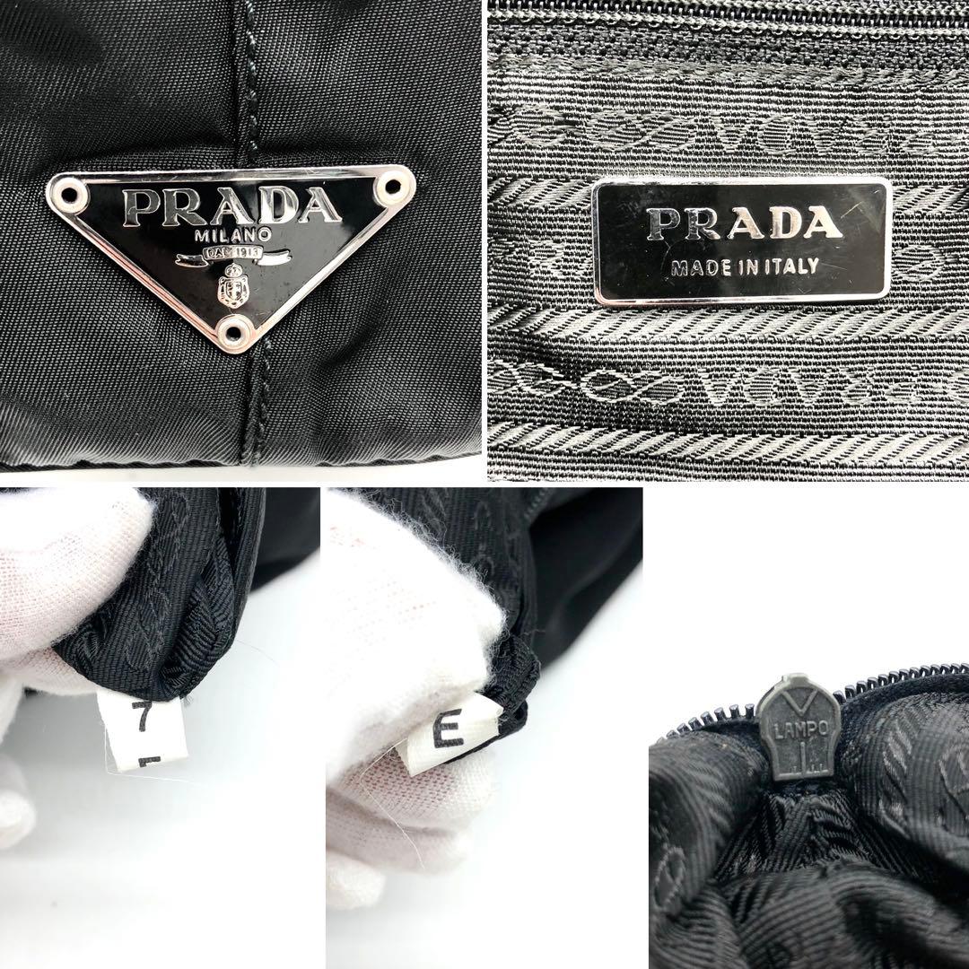 ✨美品✨プラダ ワンショルダーバッグ 三角ロゴ シルバー金具 ナイロン レザー