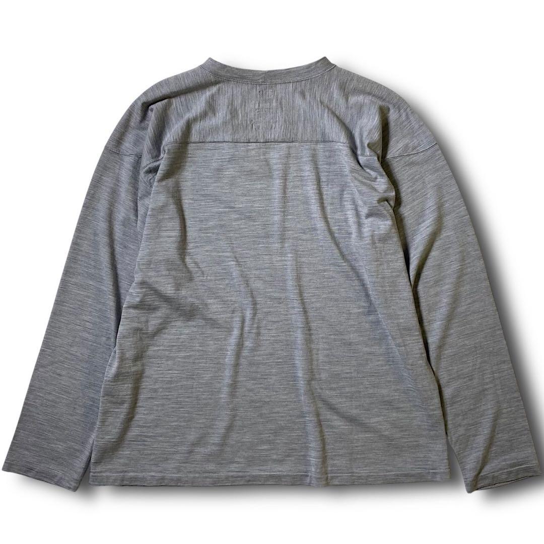 M 定価35200円 ナナミカ ウール フットボールシャツ セーター 日本製