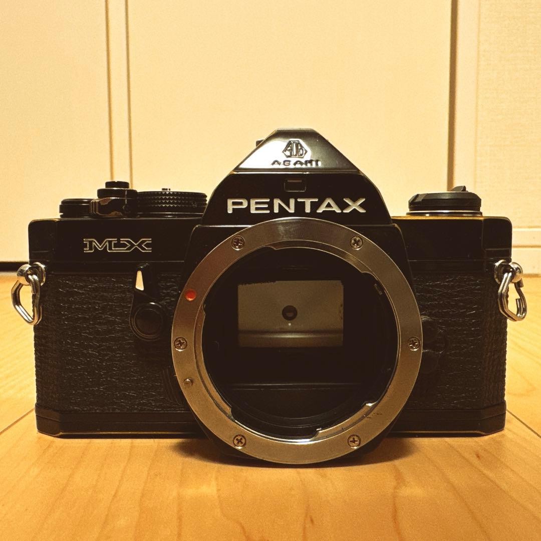 【露出計稼働】ペンタックス Pentax MX ブラック　レンズ付　操作コツ必要