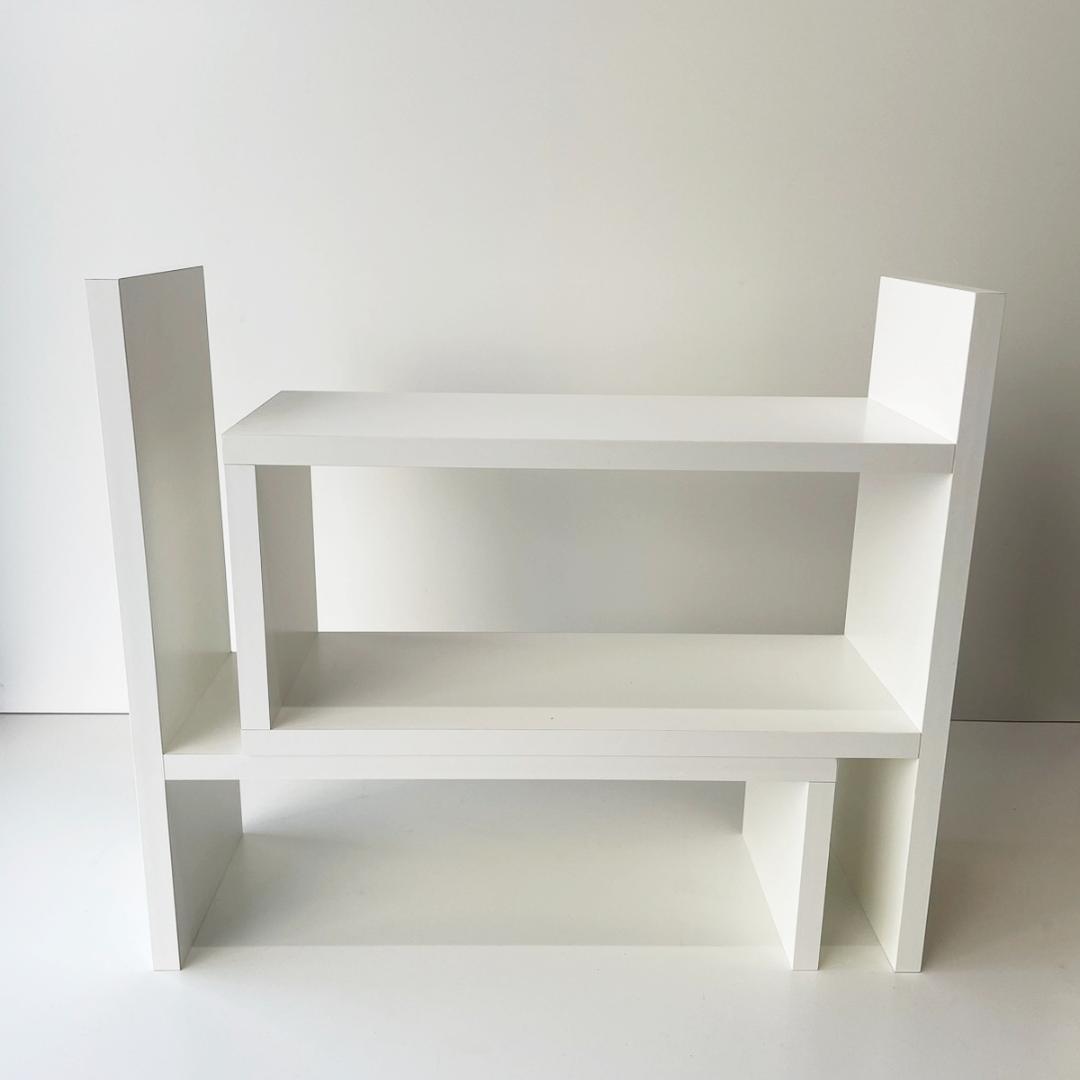 ラック ディスプレイ 雑貨 家具 おしゃれ ホワイト 白色 収納 収納スタンド