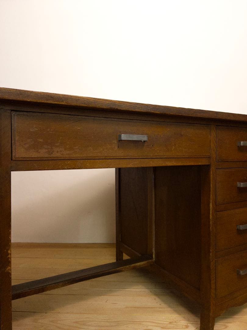 机　デスク　作業机　大きめ　古道具　古家具　ビンテージ　アンティーク　レトロ