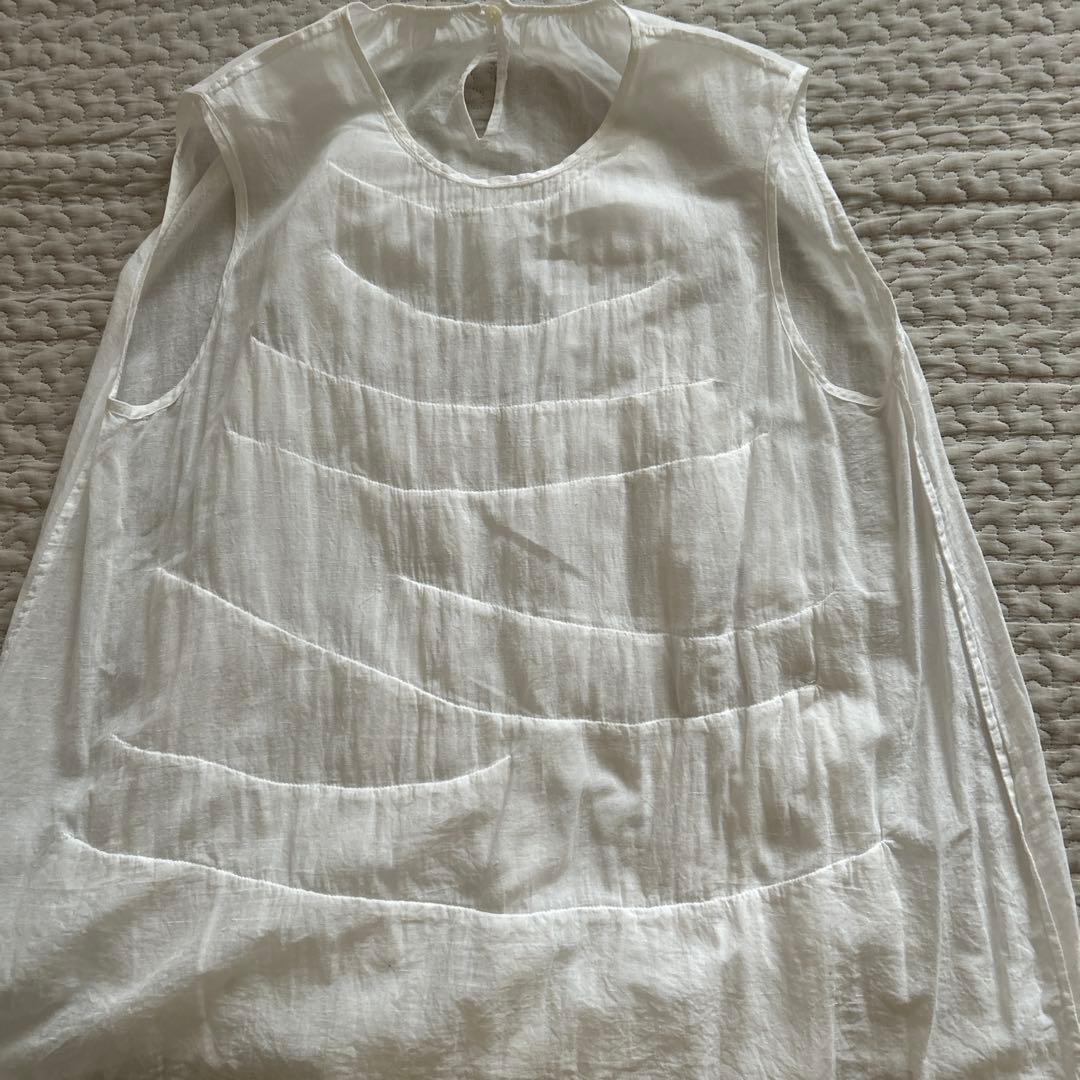 45R カディコットン　フリル　ブラウス