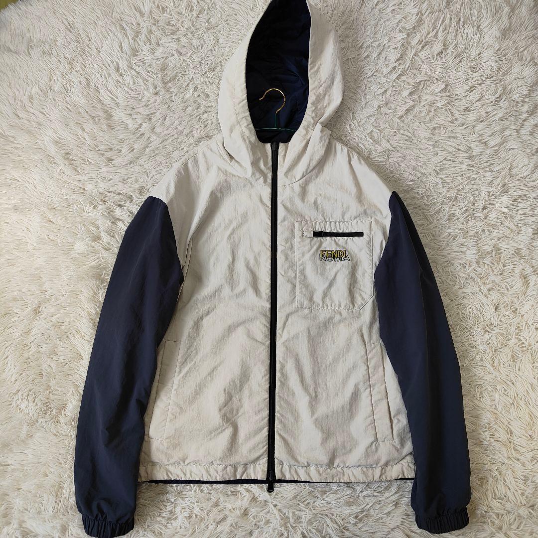 フェンディ　フード　ナイロンジャケット　リバーシブル　48　L