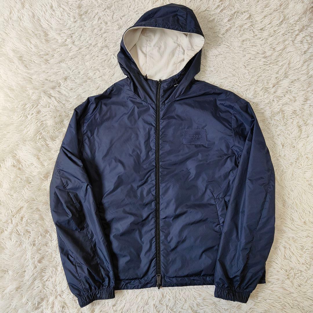 フェンディ　フード　ナイロンジャケット　リバーシブル　48　L