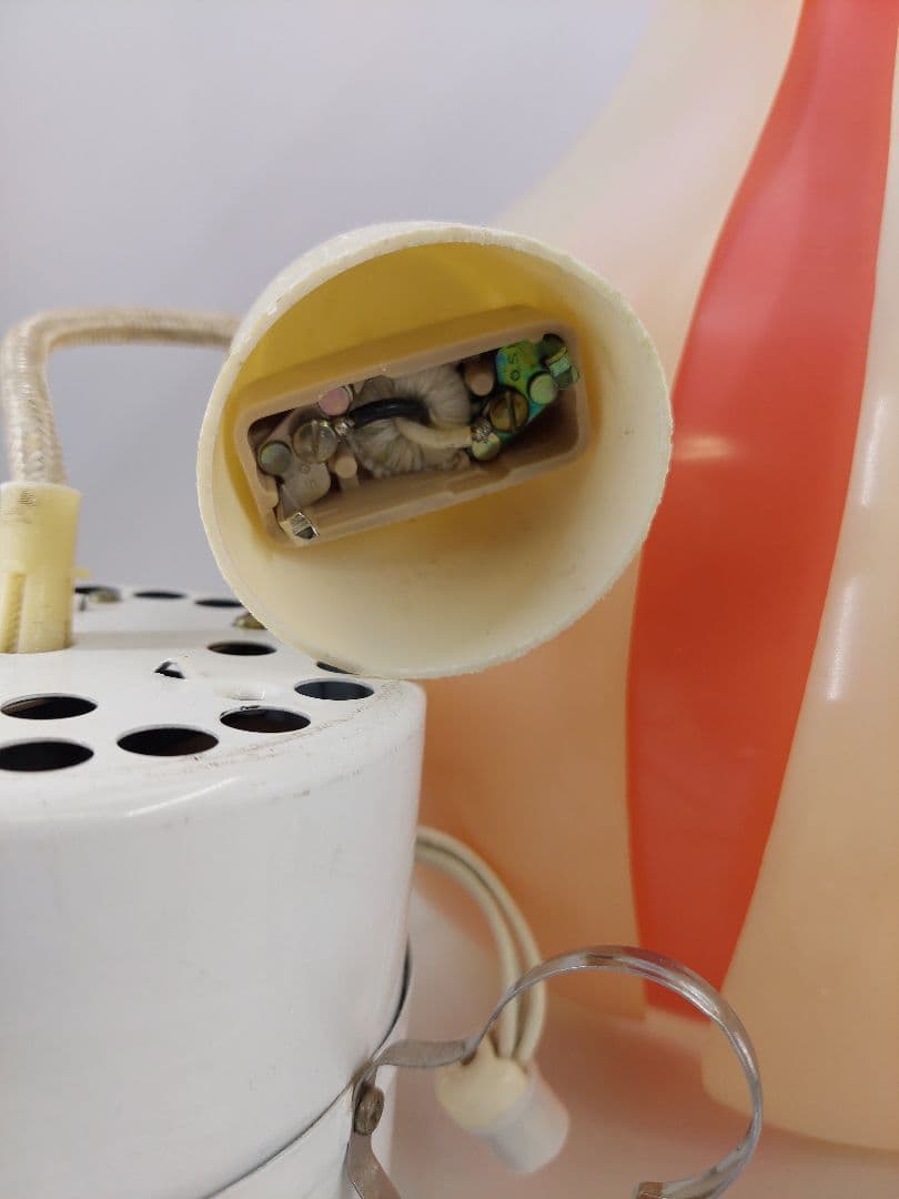 昭和レトロ チューリップライト ペンダントライト 2灯式蛍光灯 ピンク