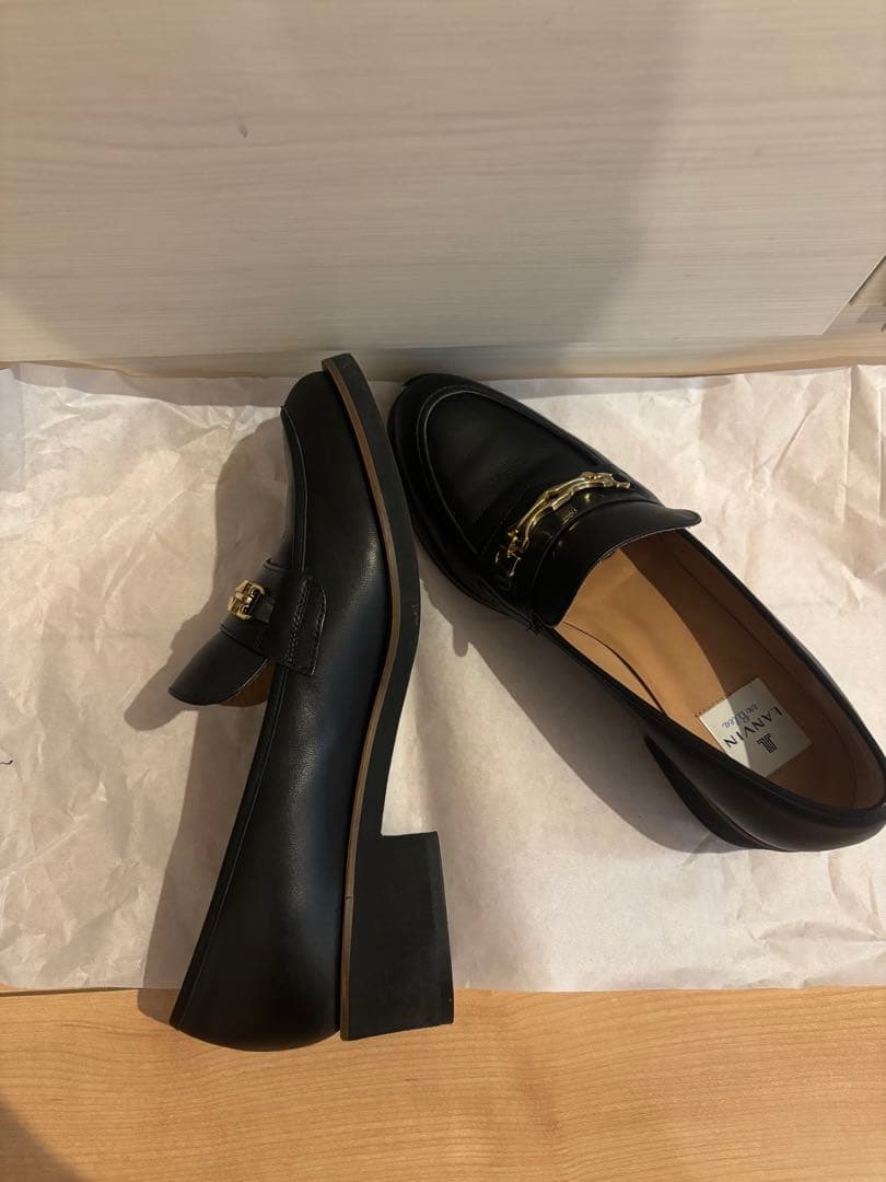 LANVIN en Bleu ビットローファー (ブラック)