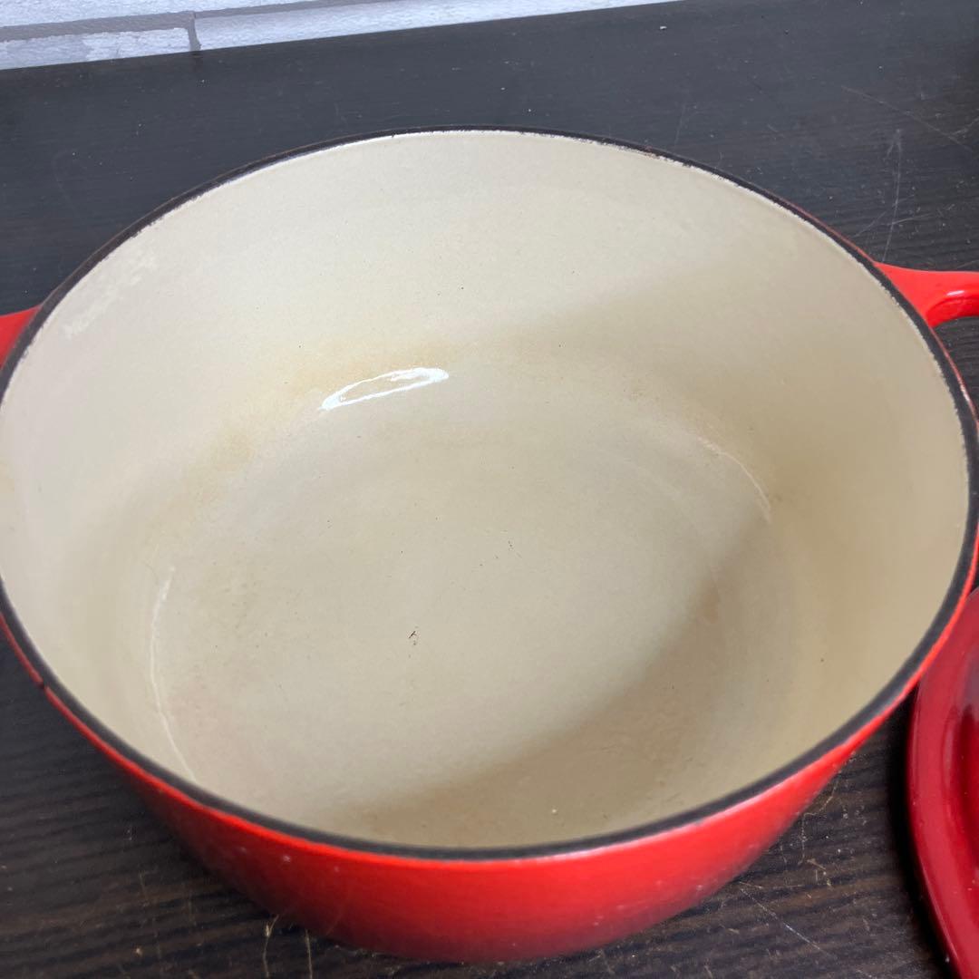Le Creuset ホーロー 両手鍋 赤 20cm