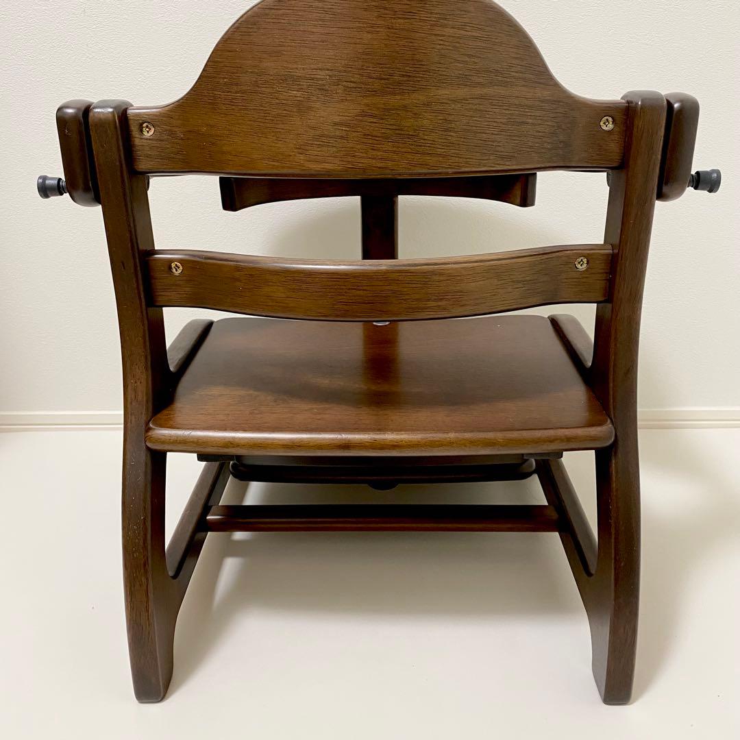 大和屋　すくすくローチェアⅡ テーブル・ガード付き　ベビーチェア　ダークブラウン