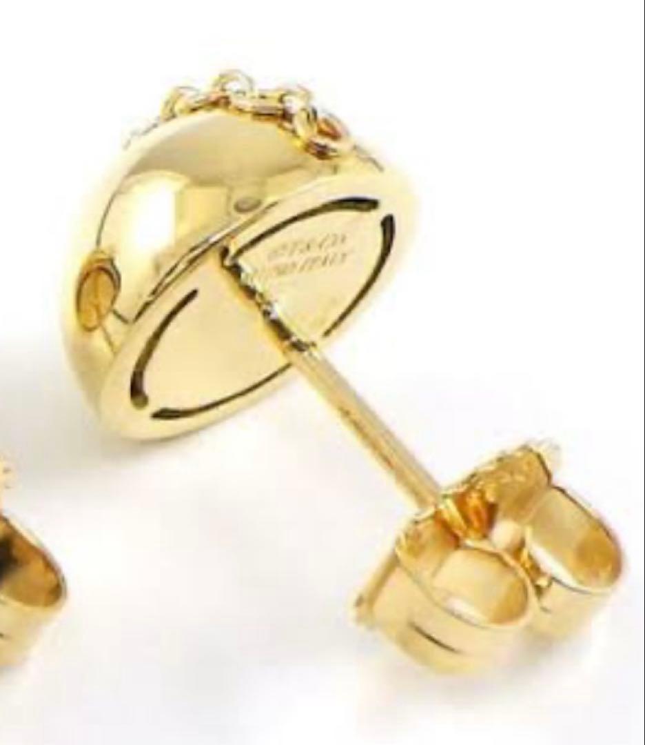 S様ティファニー　ハードウエアボルトスタッドピアス　750YG 片方