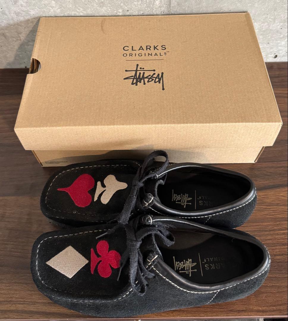 【極美品】Clarks x Stussy Wallabee 25.5