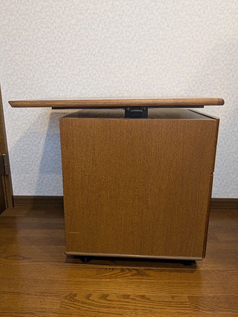 【単品購入OK】浜本工芸製　天板昇降式　３段引き出し付き袖机