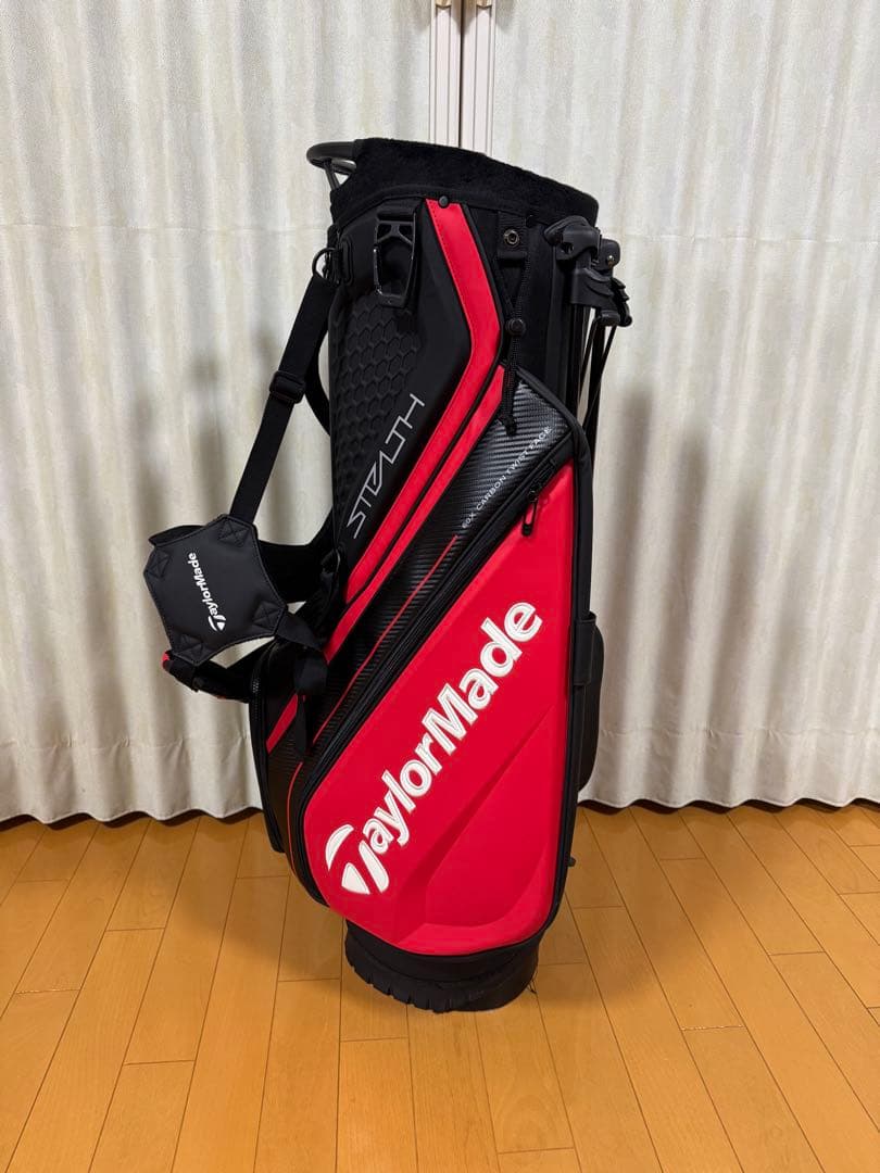 テーラーメイド　ステルス　スタンドバッグ 赤黒