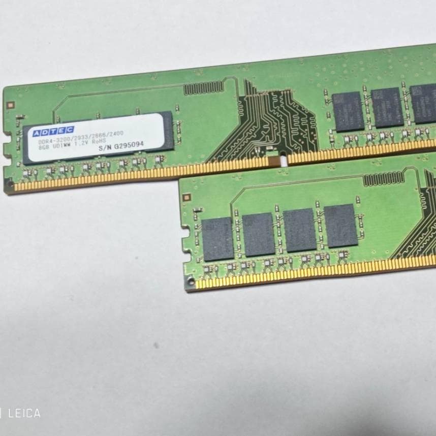 【16GB】ADTEC DDR4 3200 8GB×2枚 メモリ