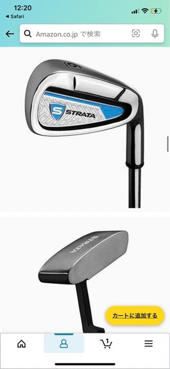 ゴルフバック、クラブセット