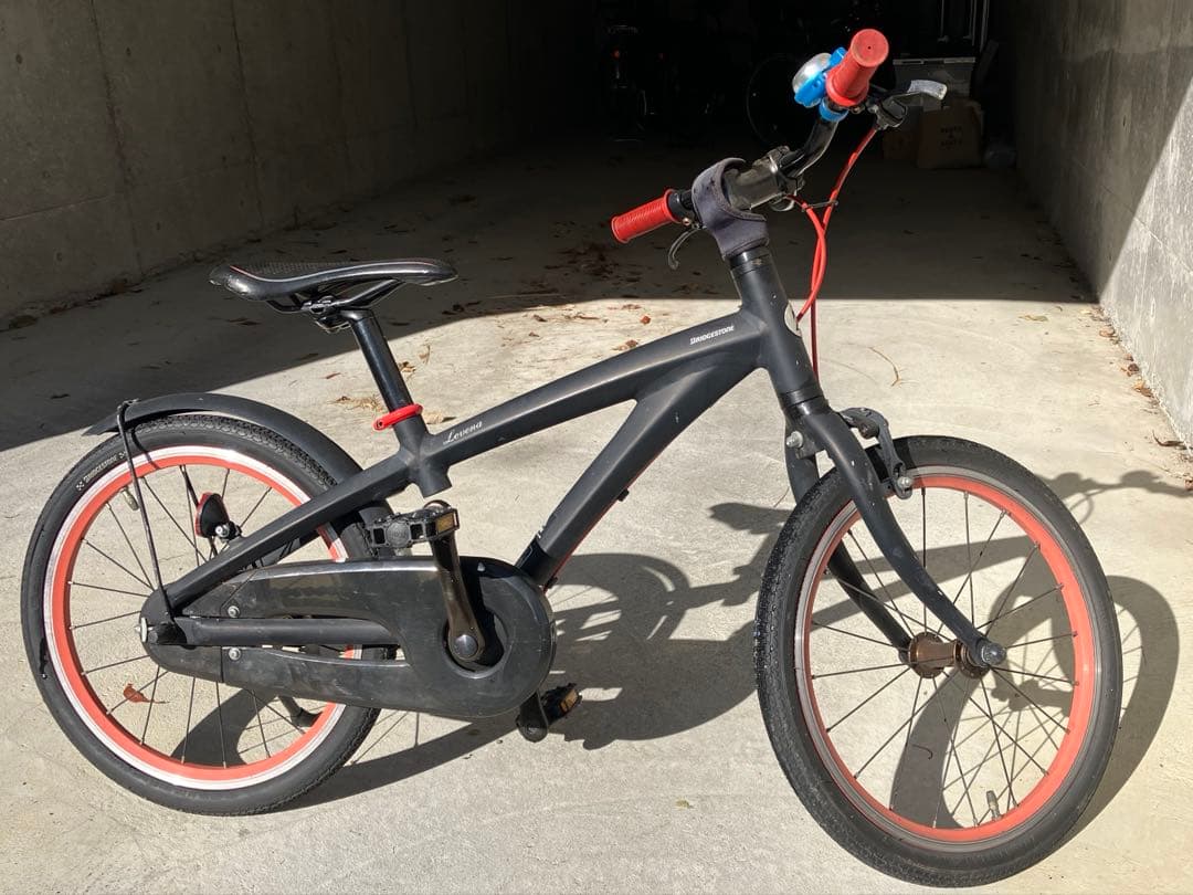 【奈良県生駒市】　子供用自転車　ブリヂストン　レベナ　黒　18インチ