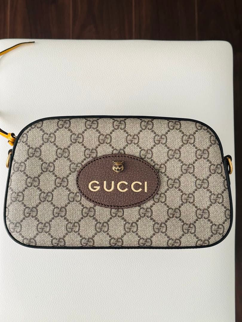 GUCCI グッチ キャンバス ショルダー バッグ ヴィンテージ メッセンジャー