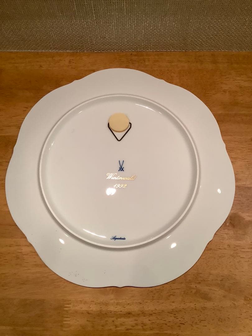 マイセン Meissen イヤープレート 1992年　約30cmクリスマス