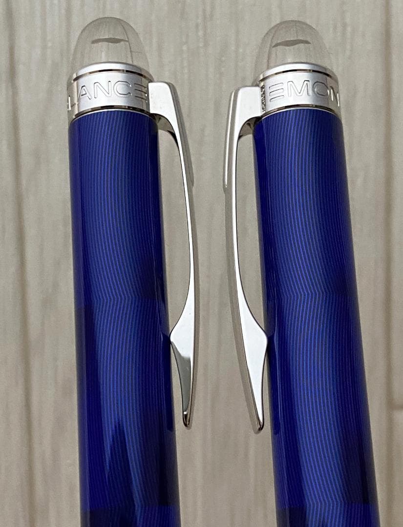 希少 美品 モンブラン スターウォーカー クールブルー ボールペン 新品リフィル