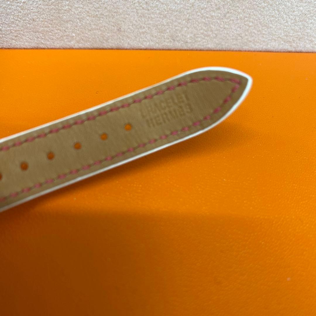 HERMES ケリーウォッチ　ドゥーブル　ピンク×シルバー金具