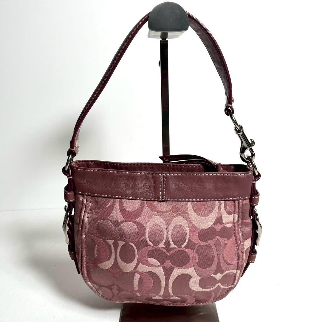 バッグ Coach Signature One Shoulder Pink