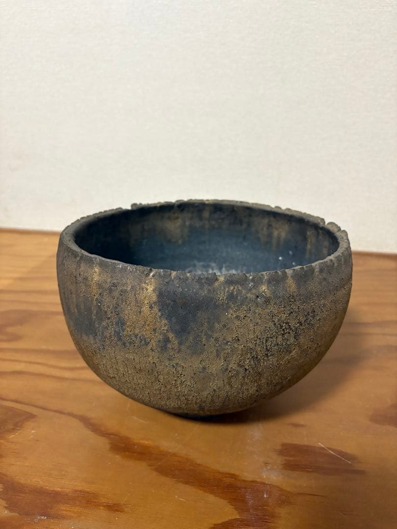 細川 政己 大鉢 yellgreen 希少