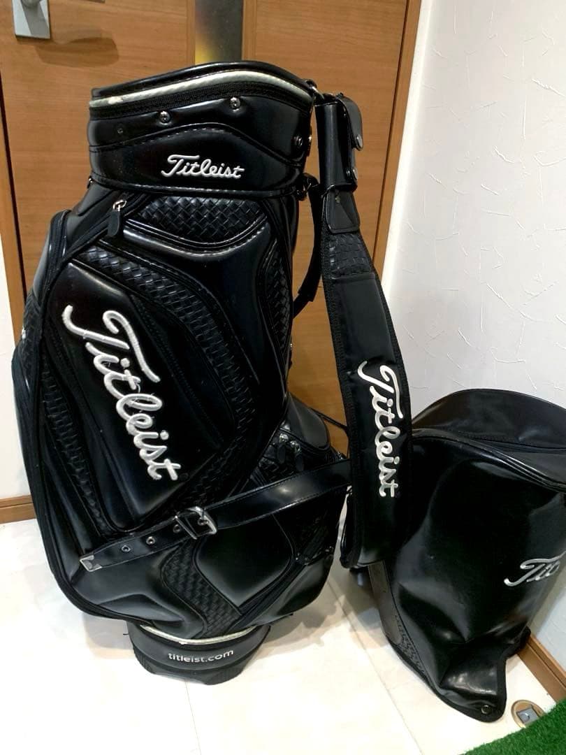希少　完売　タイトリスト　キャディバッグ　3点式　ブラック