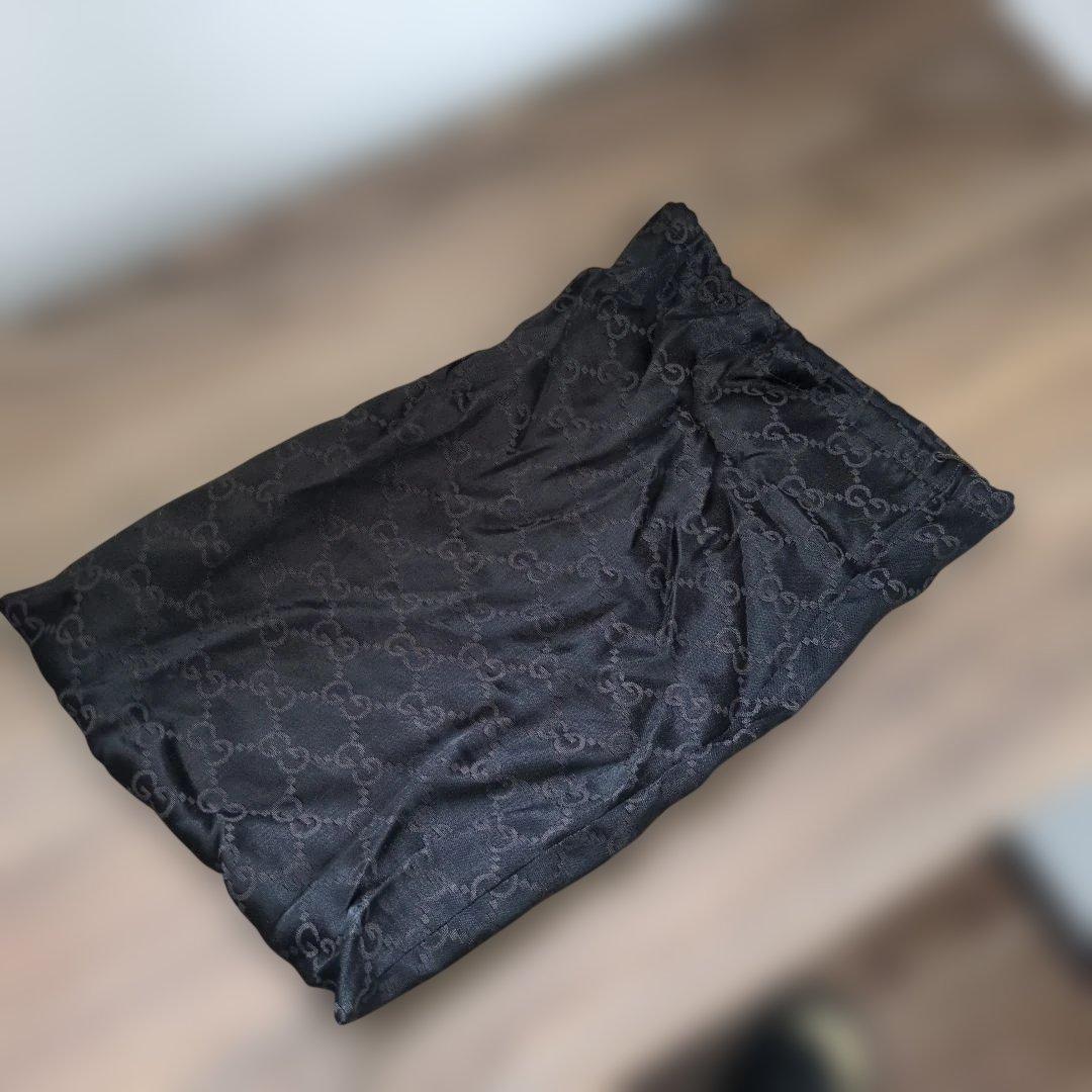 GUCCI　GGキャンバスウエストバッグ　28566 ブラッ ク　グッチ