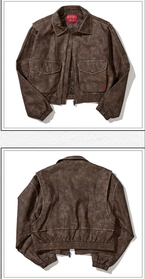 BITTERCELLS Star Leather Jacket レザージャケット