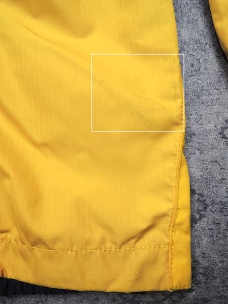 ノースフェイス サスペンダー付きスノーパンツ◆スキー/スノボー/メンズM/黄色