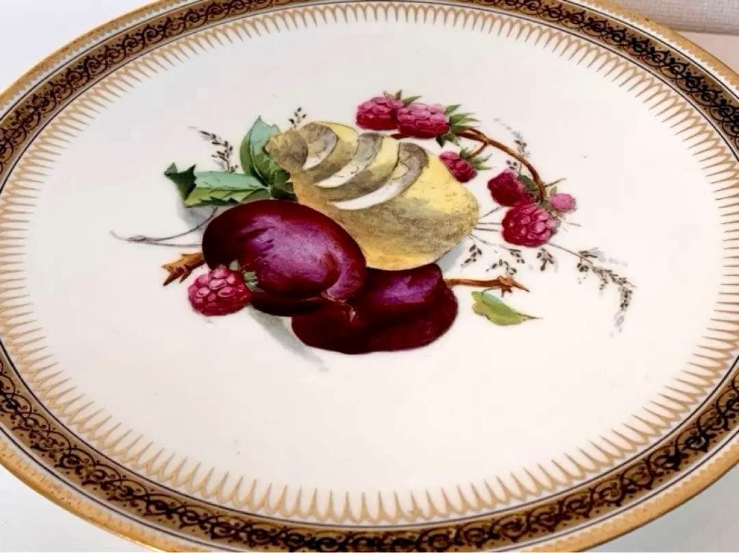 極上品◾️イギリスアンティーク ヴィクトリア時代 脚付きコンポート ケーキスタンド