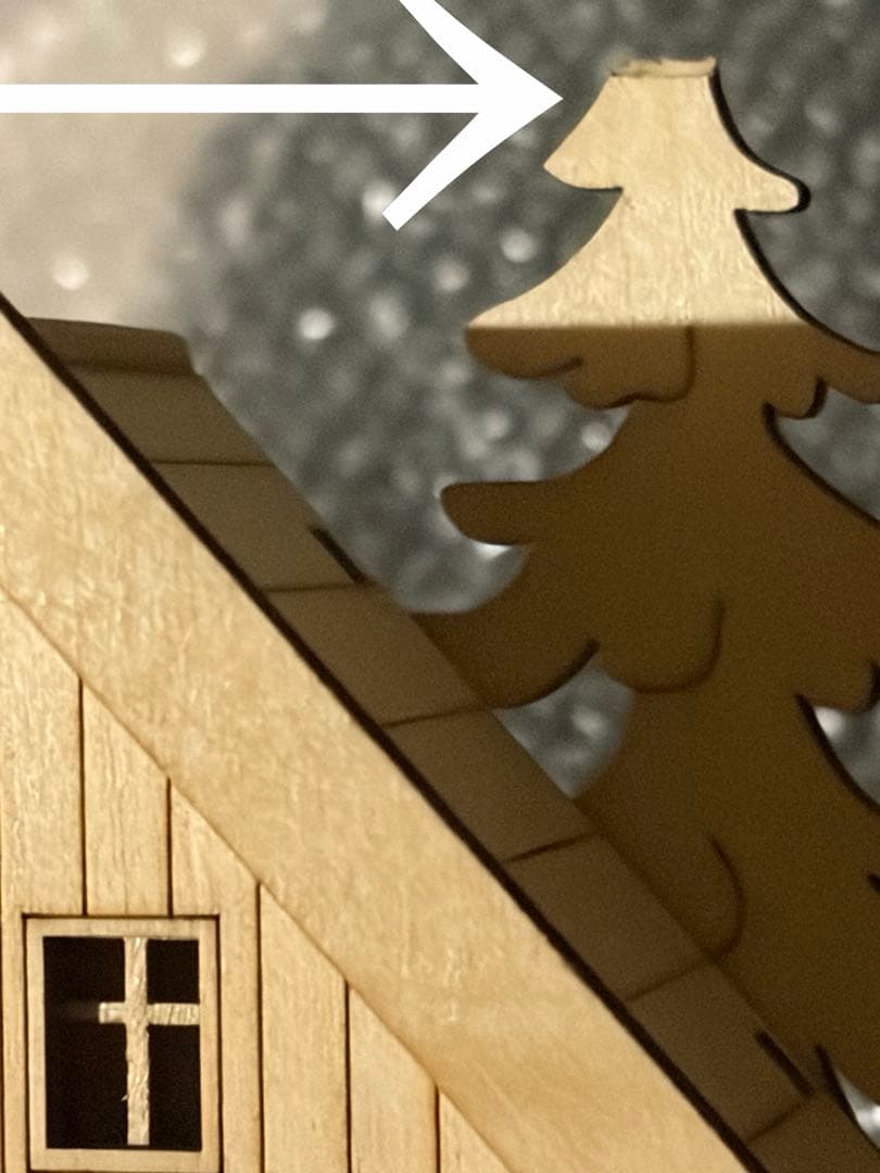 北欧ノルディックの木製アドベントカレンダーX'mas 乾電池式ライト