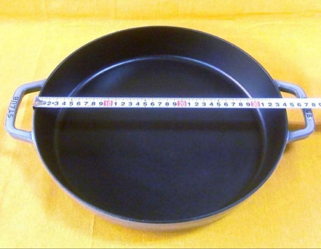 早い者勝ち‼️ IH ストウブ 最大級34cm‼️フライパン すき焼き鍋 ホーロー鍋