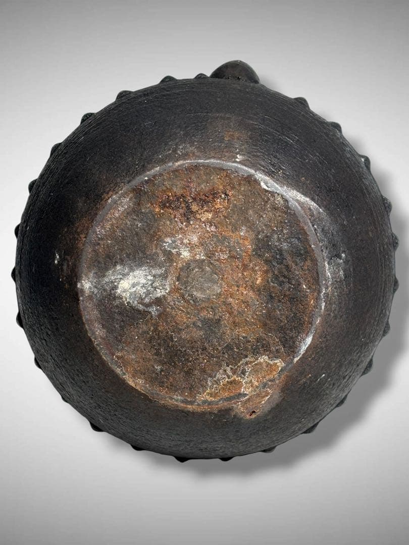 #龍文堂造 鬼あられ 鬼霰 鉄瓶/骨董