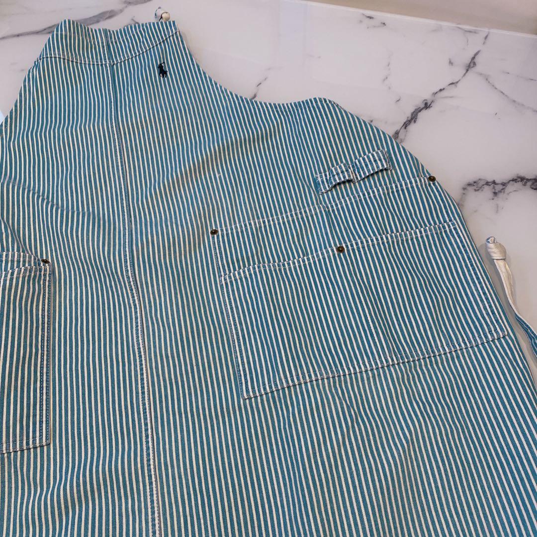 Ralph Lauren ラルフローレン ヒッコリーエプロン ストライプ デニム