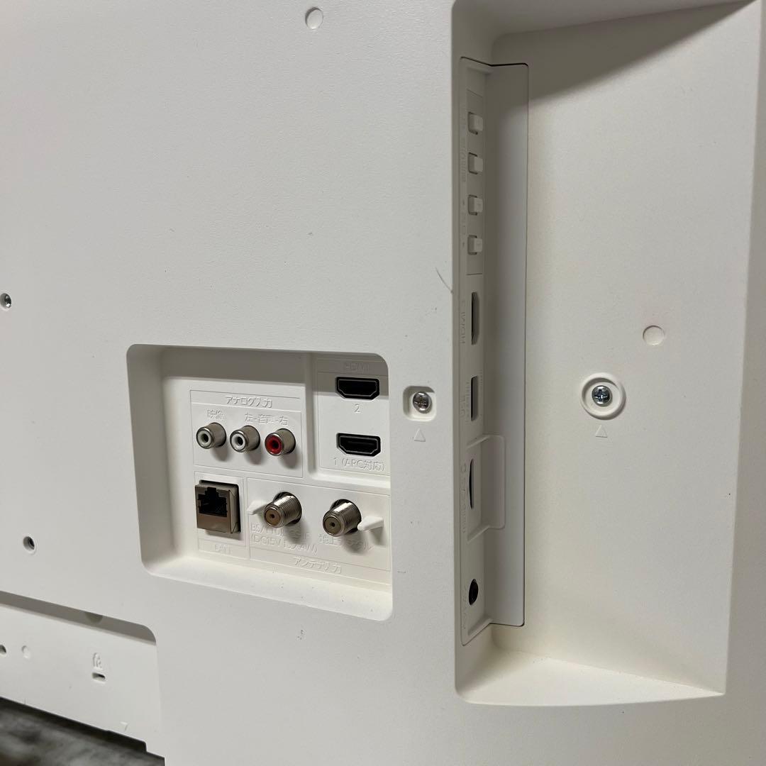 るさん専用全国送料込3年前購入フナイ32型HDD録画機能内蔵TVホワイトモデル