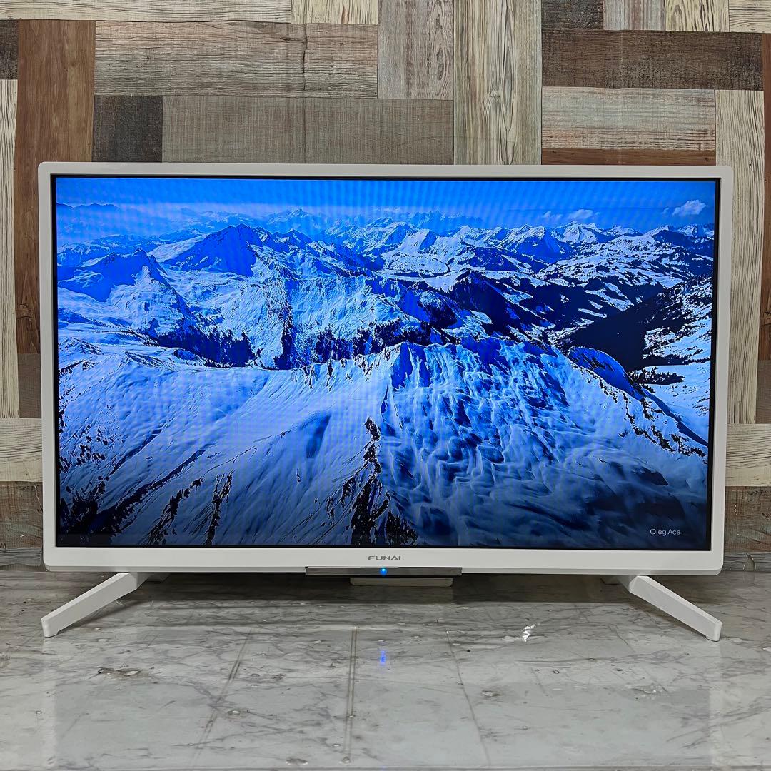 るさん専用全国送料込3年前購入フナイ32型HDD録画機能内蔵TVホワイトモデル