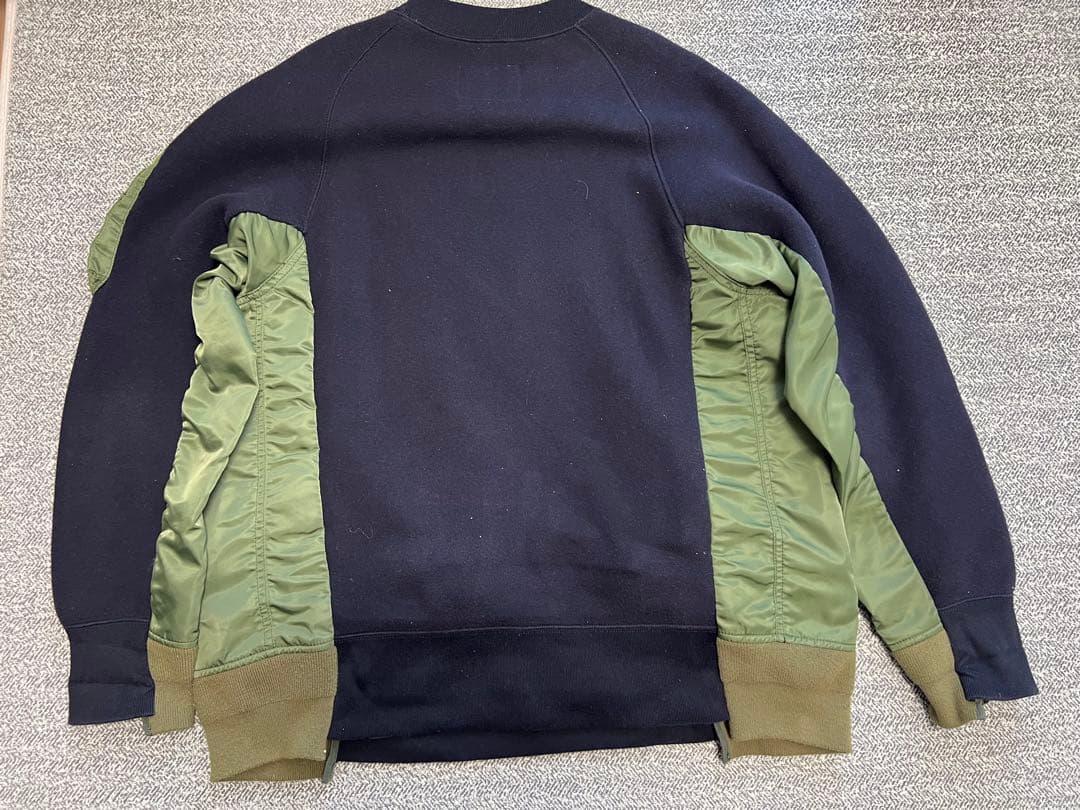 sacai Sponge Sweat MA-1 Pullover スウェット 3