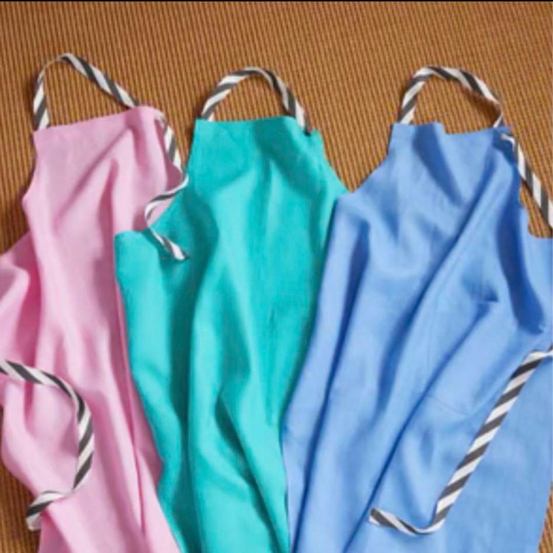 『完売品』滝沢眞規子　タキマキエプロン　サックスブルー