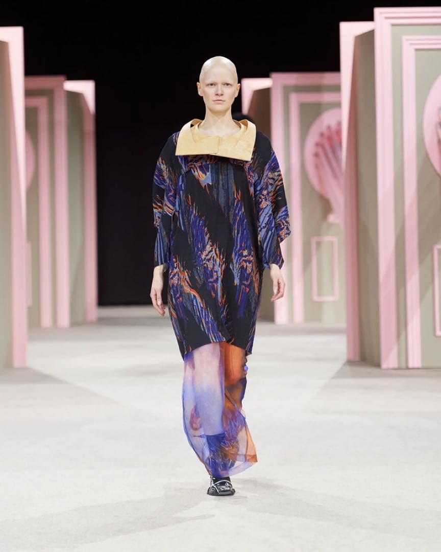 【値下げ】 Henrik Vibskov プリーツ プリント ワンピース