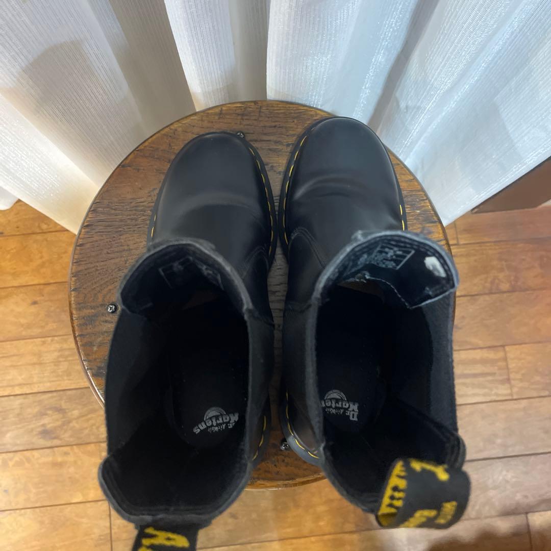 し*ご様 ドクターマーチン サイドゴア チェルシーブーツ イエローステッチUK6