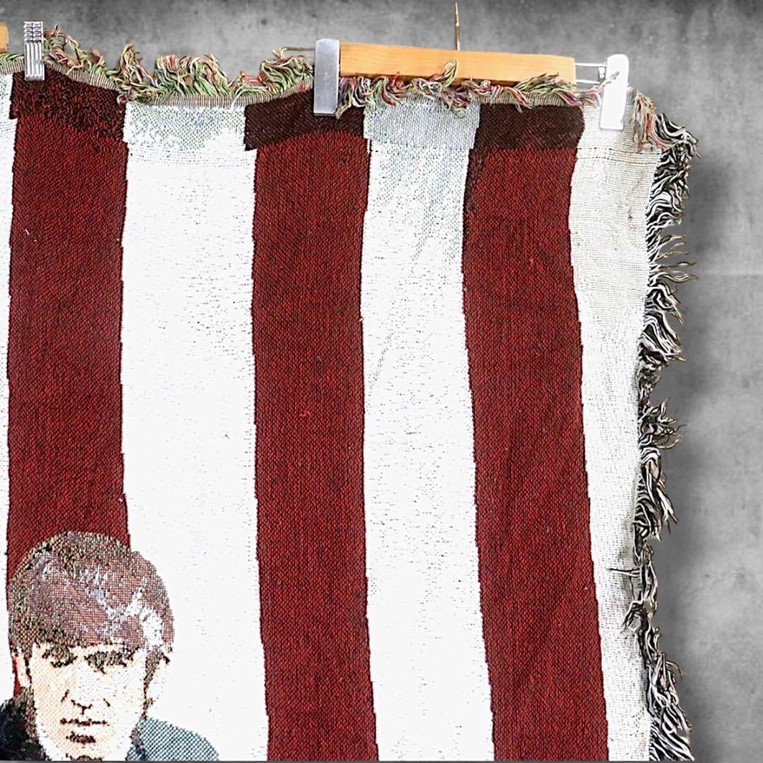 BOKJ バンド ラグ タペストリー 古着 ビートルズ 星条旗 アメリカ