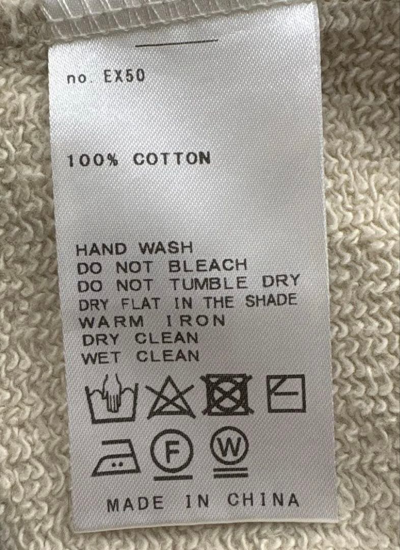 極美品☆AP STUDIO PRINT SWEAT PULLOVER ナチュラル