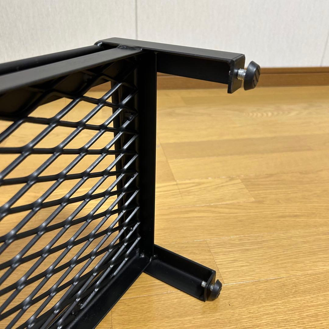 アイアンシェルフ　スチールメッシュ　収納棚 植物棚　ブラック