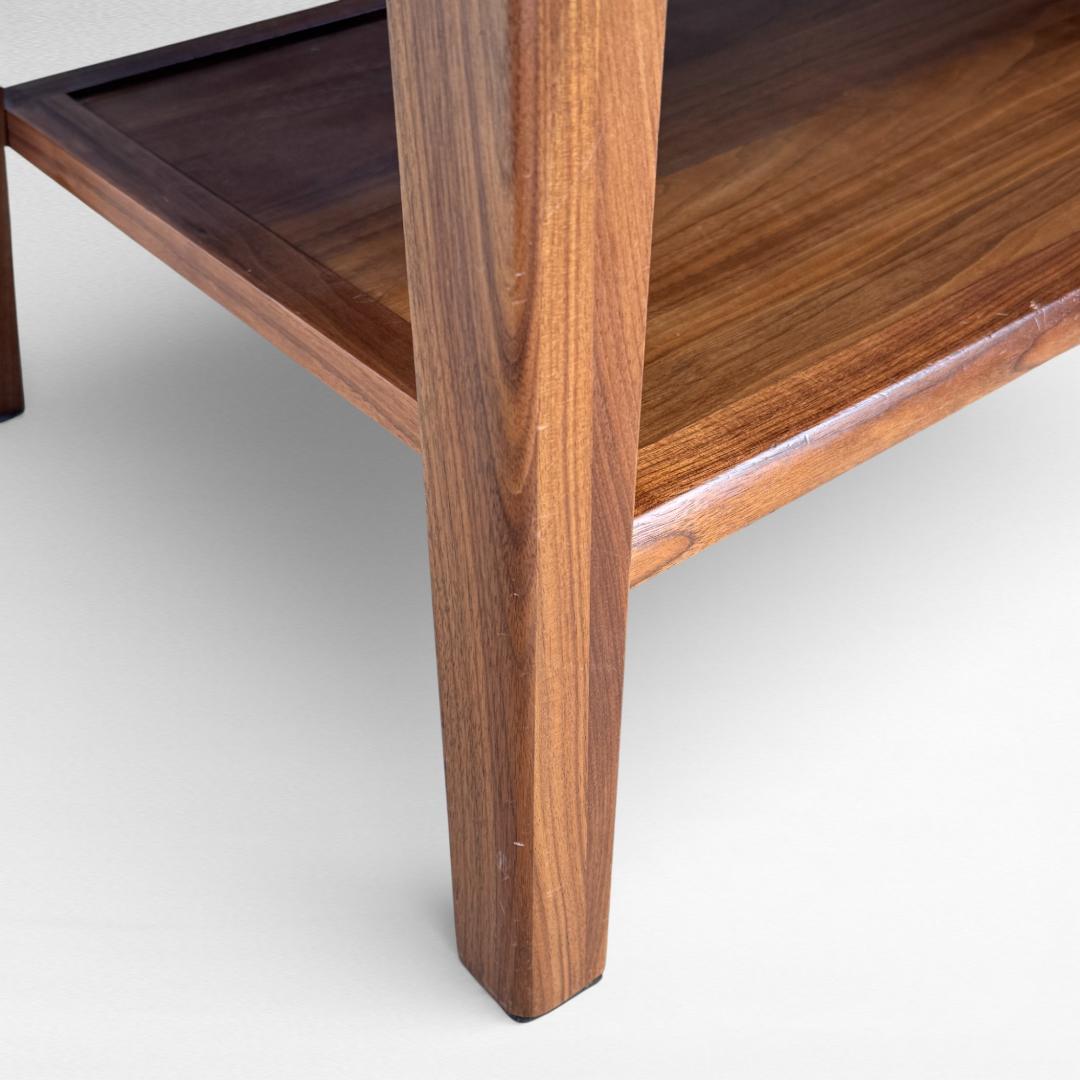 大川家具 無垢材 BRUNO ウォールナット センターテーブル115 引出し付