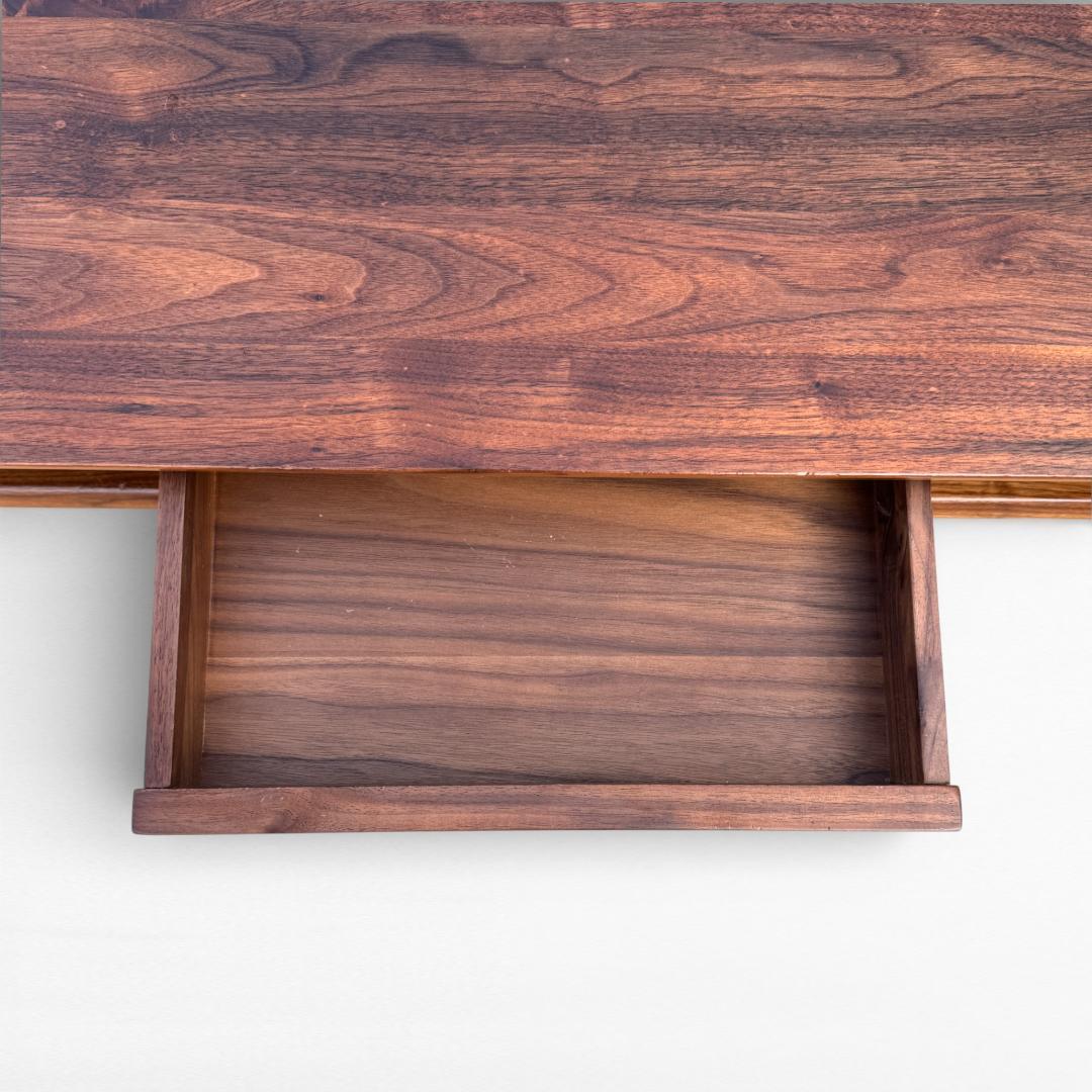 大川家具 無垢材 BRUNO ウォールナット センターテーブル115 引出し付