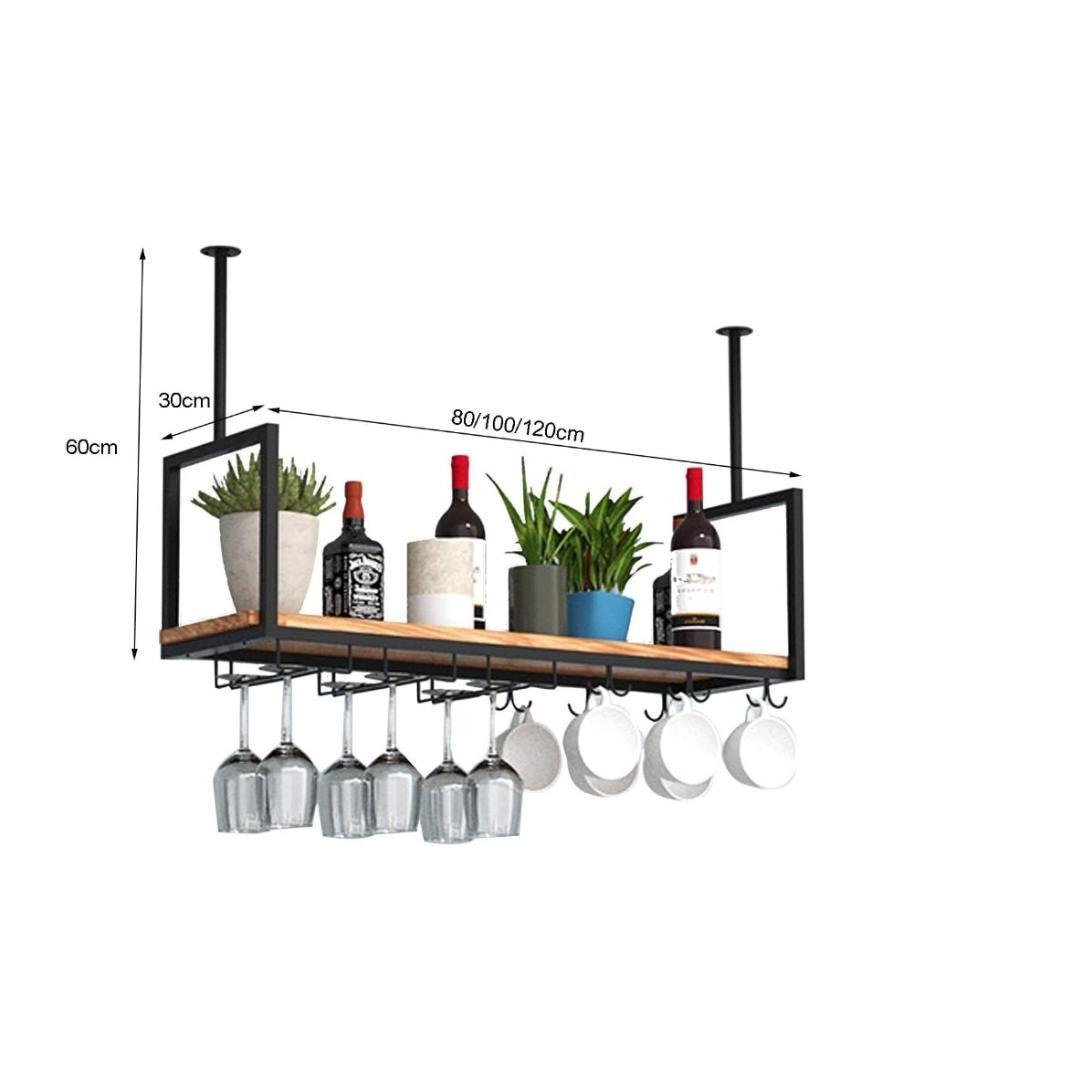 ワインホルダーキッチン吊り棚