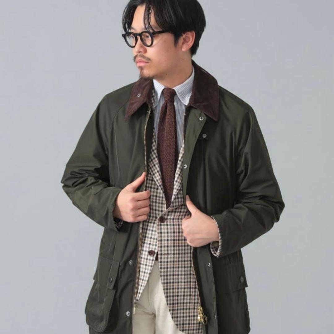 BEAMS 【別注】Barbour / ポリエステル メモリーツイル ジャケット