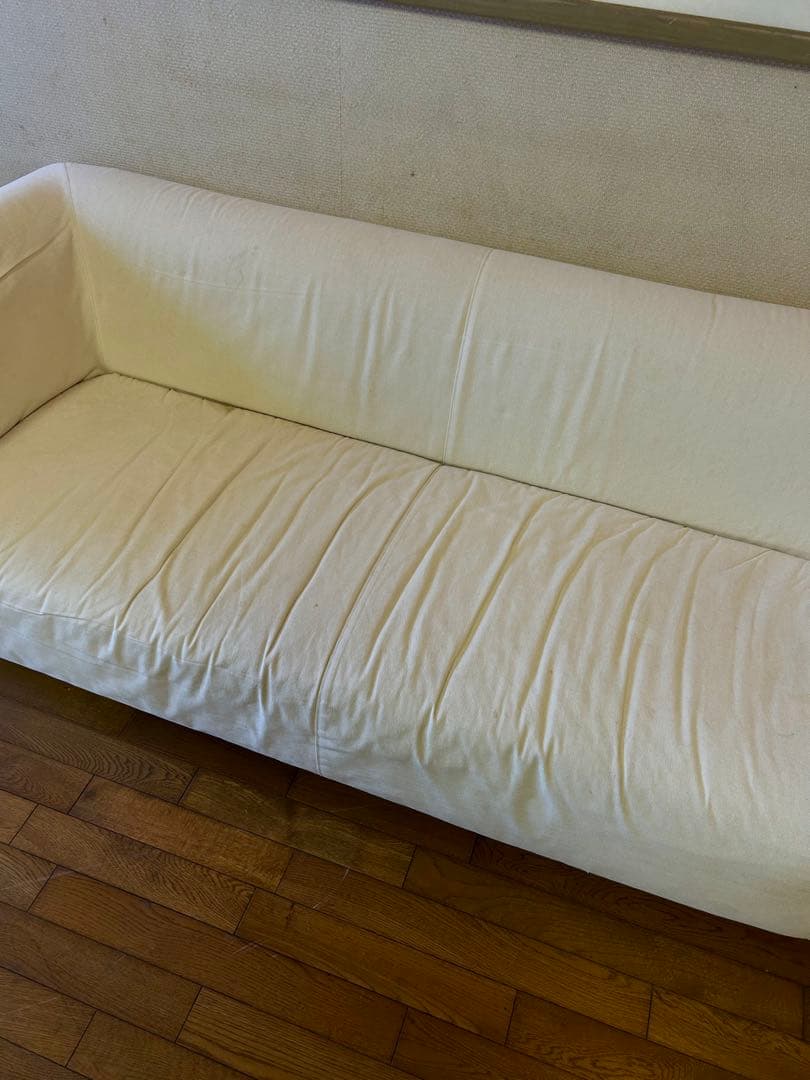 ドリームベット　ホワイトきなり　3人掛けソファ　幅188cm