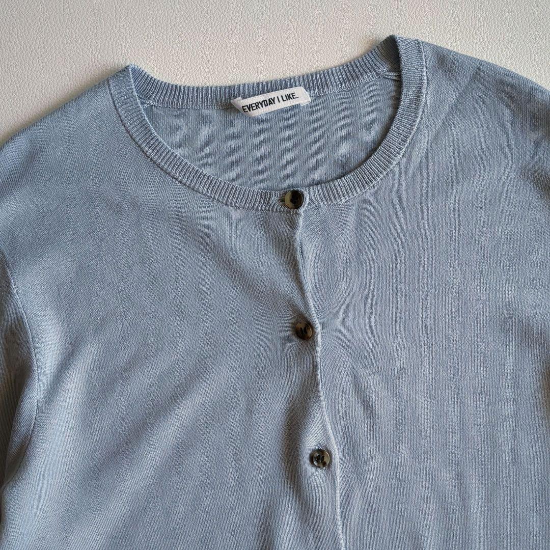 エブリディアイライク アンサンブル シルク100% クルーネック 手洗い可